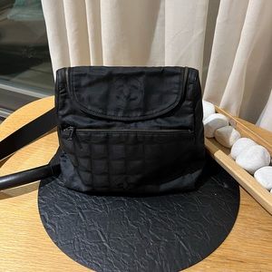 CHANEL Pre-Owned Travel Line Black Nylon CC backpack